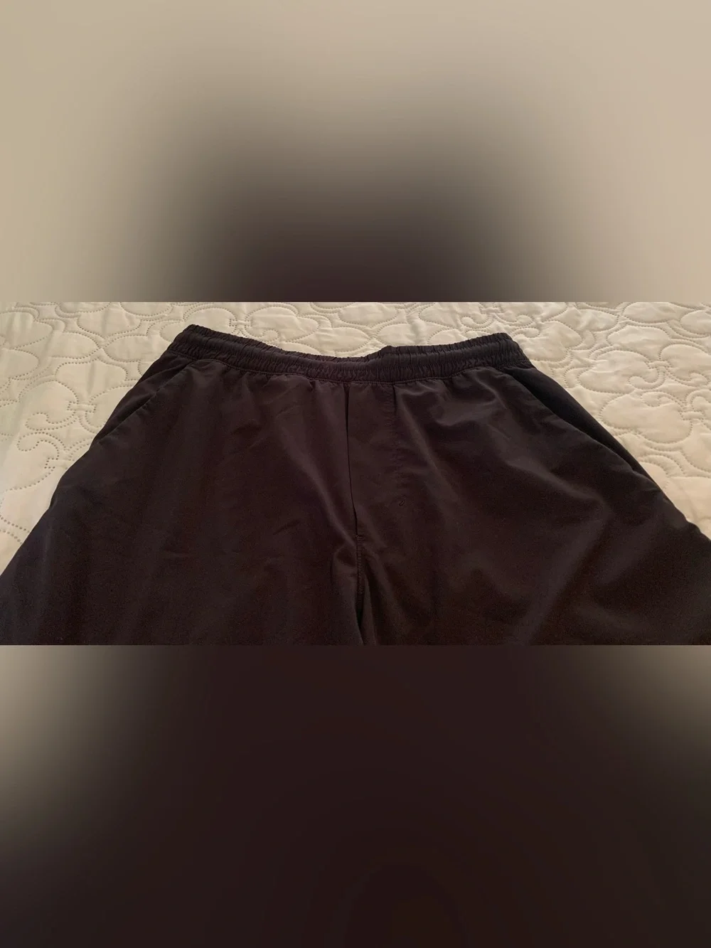 Lululemon Pace Breaker Linerless 5” Shorts Size M Black Elastic Drawstring